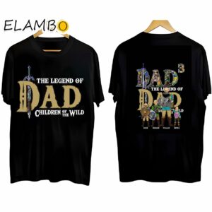 The Legend of Dad Personalized Zelda Dad Shirt Black Shirt Black Shirt