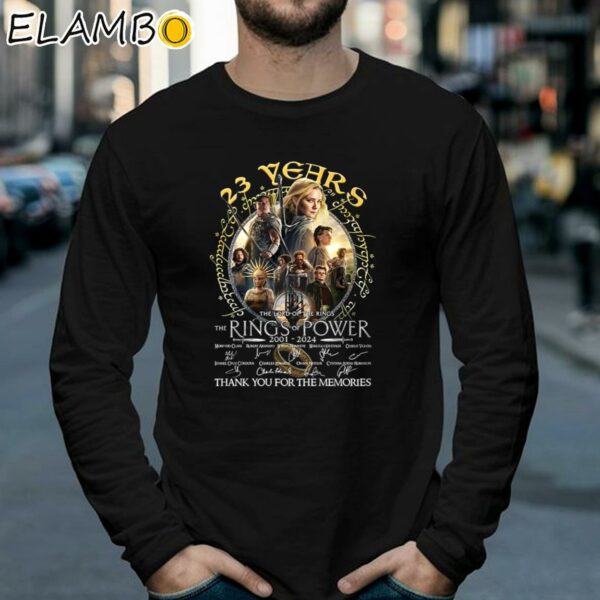 The Lord Of The Rings The Rings Of Power 23 Years 2001 2024 Signatures Thank You For The Memories Shirt Longsleeve 39