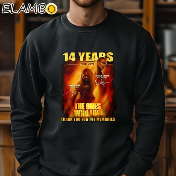 The Ones Who Live 14 Years 2010 2024 Thank You For The Memories Signatures Shirt Sweatshirt 11