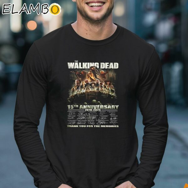 The Walking Dead 15th Anniversary 2010 2025 Signature Thank You For The Memories Shirt Longsleeve 17