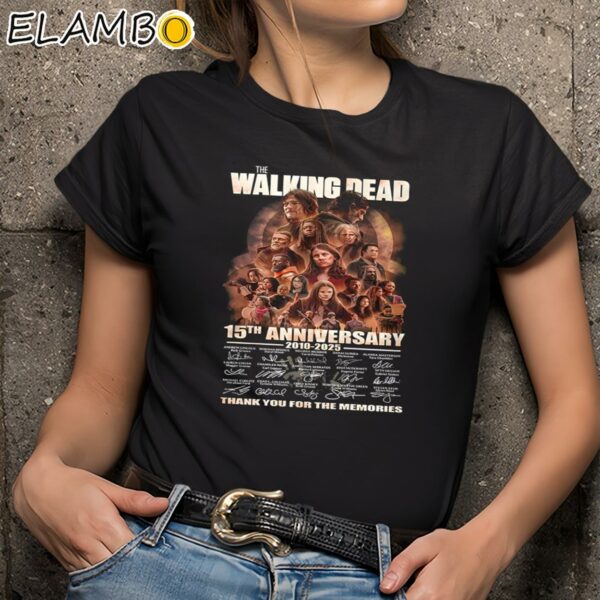The Walking Dead 15th Anniversary 2010 2025 Signature Thank You For The Memories Signature Shirt Black Shirts 9