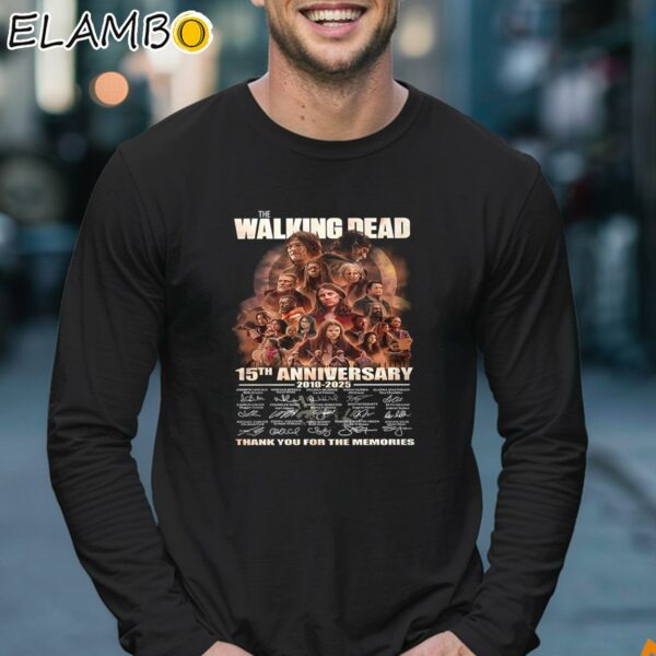 The Walking Dead 15th Anniversary 2010 2025 Signature Thank You For The Memories Signature Shirt Longsleeve 17