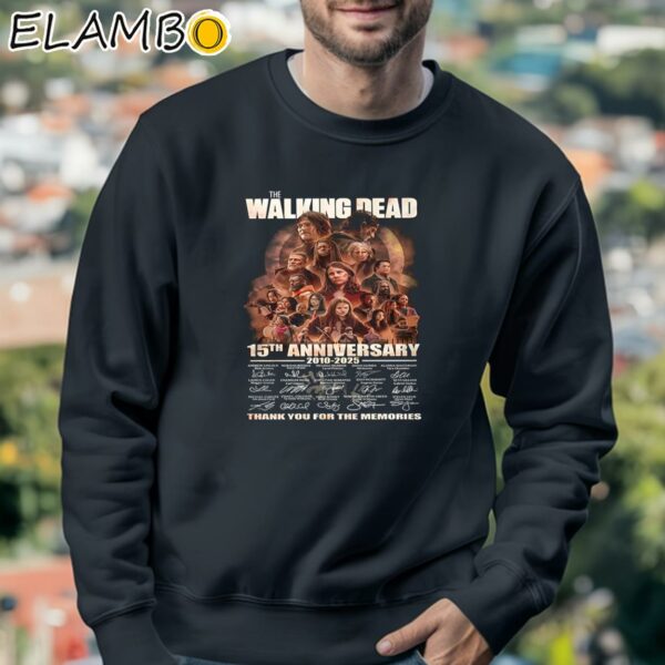 The Walking Dead 15th Anniversary 2010 2025 Signature Thank You For The Memories Signature Shirt Sweatshirt 3