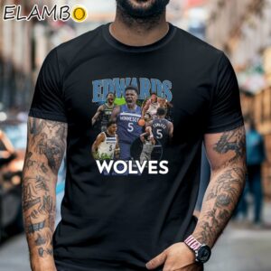 Timberwolves Anthony Edwards Wolves Shirt Black Shirt 6