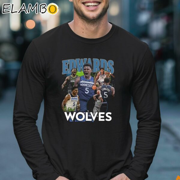 Timberwolves Anthony Edwards Wolves Shirt Longsleeve 17