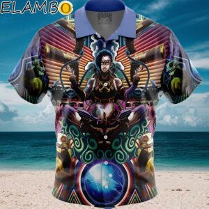 Trippy Jinx Arcane Button Up Hawaiian Shirt Aloha Shirt Aloha Shirt