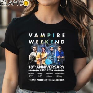 Vampire Weekend 18th Anniversary 2006 2024 Thank You For The Memories Shirt Black Shirt Shirt