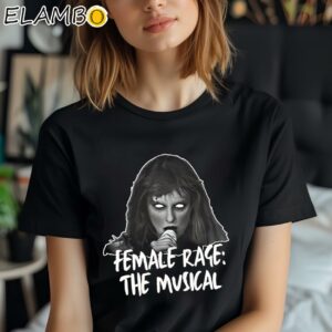 Vintage Taylor Swift TTPD Female Rage The Musical Shirt The Eras Tour Shirt Black Shirt Shirt