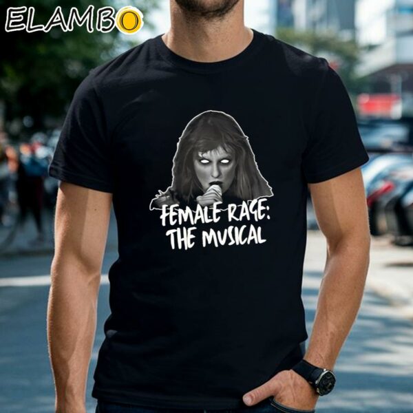 Vintage Taylor Swift TTPD Female Rage The Musical Shirt The Eras Tour Shirt Black Shirts Shirt