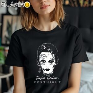 Vintage The Tortured Poets Department Fortnight Shirt Taylor Swift And Post Malone T Shirt Black Shirt Shirt