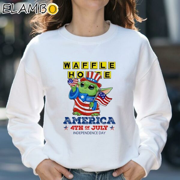 Waffle Baby Yoda America 4th of July Independence Day 2024 Shirt Sweatshirt 31