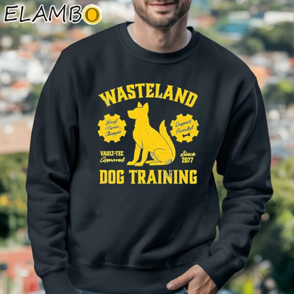 Wasteland Dog Training Woof Never Changes Dogmeat Provided Vault Tec Approved Since 2077 Shirt Sweatshirt 3