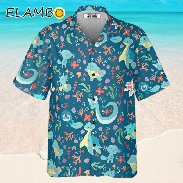 Water Pokemon Pattern Hawaiian Shirt Hawaaian Shirt Hawaaian Shirt