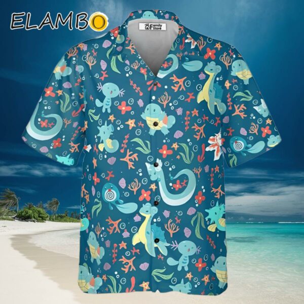 Water Pokemon Pattern Hawaiian Shirt Hawaiian Hawaiian