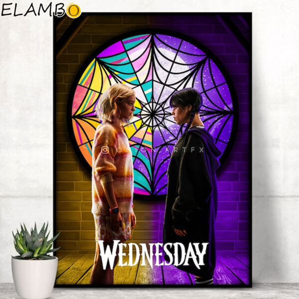 Wednesday Enid x Addams Poster Emma Myers Jenna Ortega Poster