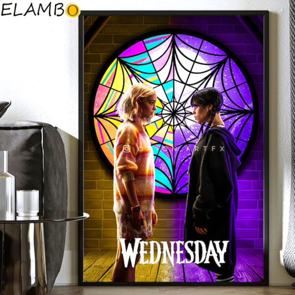 Wednesday Enid x Addams Poster Emma Myers Jenna Ortega Posters