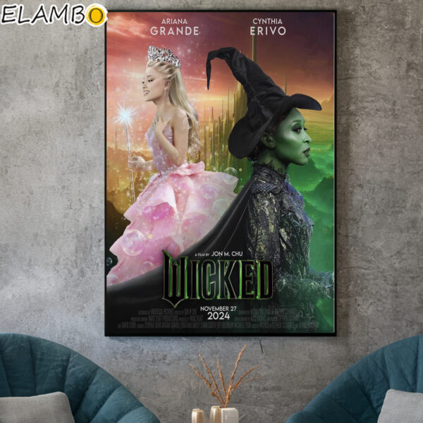Wicked 2024 Movie Poster Canvas Home Decor