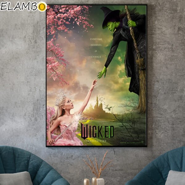 Wicked Movie Poster Canvas Home Decor