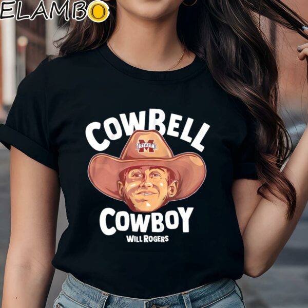 Will Rogers Cowbell Cowboy Mississippi State Bulldogs shirt Black Shirts Shirt