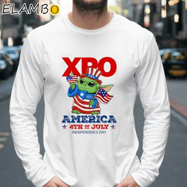 XPO Baby Yoda America 4th of July Independence Day 2024 Shirt Longsleeve 39