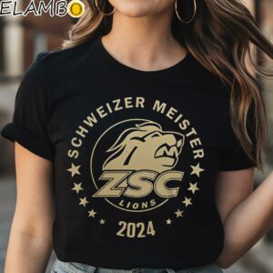 ZSC Lions Schweizer Meister 2024 L10ns Unleashed Shirt Black Shirt Shirt