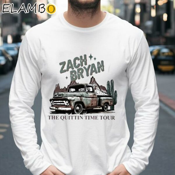 Zach Bryan The Quittin Time Tour 2024 Shirt Zach Bryan Official Merch Longsleeve 39