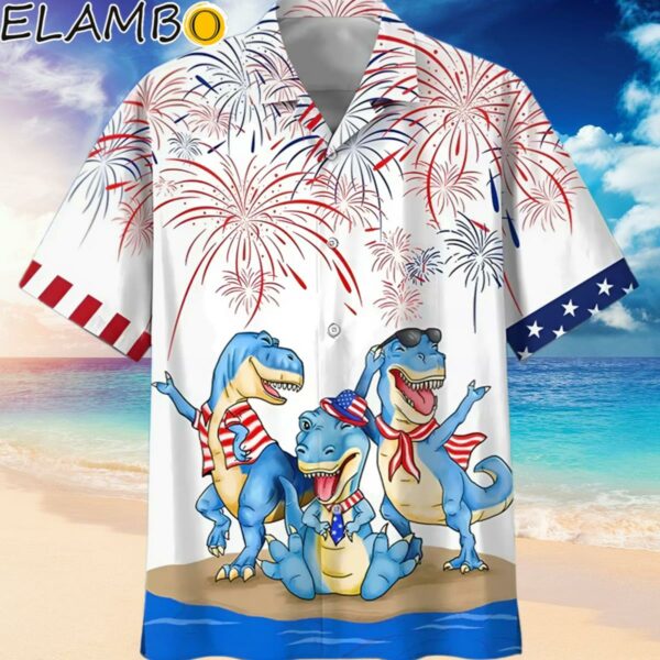 4th Of July Dinosaur Hawaiian Shirt Hawaiian Hawaiian