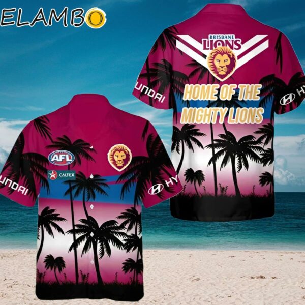 AFL Brisbane Lions Home Of The Mighty Lions Hawaiian Shirt Aloha Shirt Aloha Shirt
