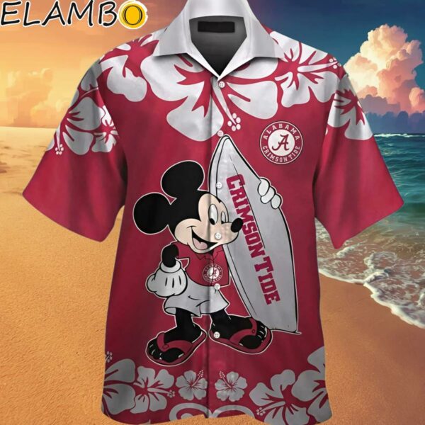 Alabama Crimson Tide And Mickey Mouse Hawaii Shirt Summer Button Up Shirt Hawaaian Shirt Hawaaian Shirt