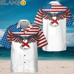 Alabama State And American Eagle Hawaiian Shirt Aloha Shirt Aloha Shirt