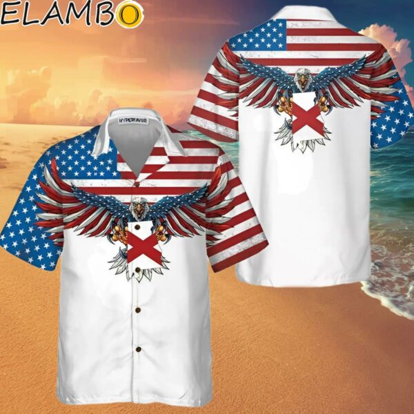 Alabama State And American Eagle Hawaiian Shirt Hawaaian Shirt Hawaaian Shirt