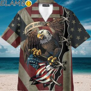 American Eagle Fly Flag Hawaiian Shirt Aloha Shirt Aloha Shirt