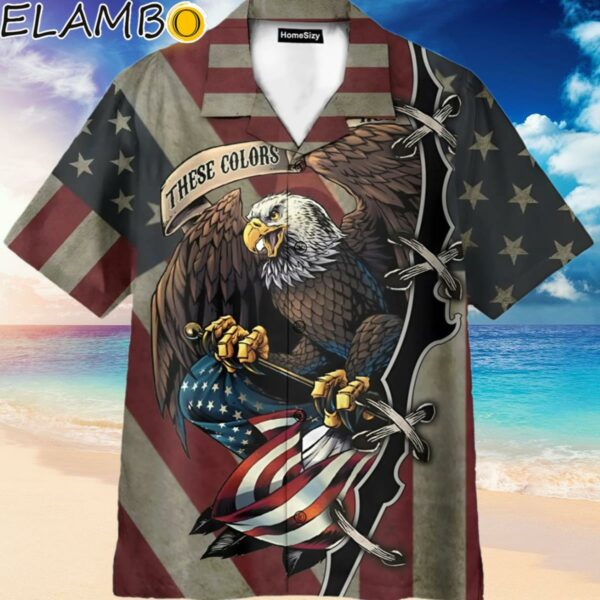 American Eagle Fly Flag Hawaiian Shirt Hawaiian Hawaiian