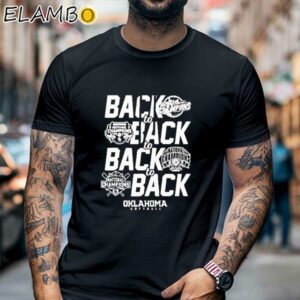 Back To Back To Back To Back Oklahoma Softball 2024 National Champions Shirt Black Shirt Black Shirt
