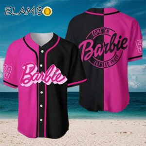 Barbie Baseball Jersey Pink And Black For Fans Aloha Shirt Aloha Shirt