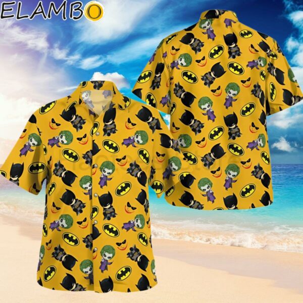 Batman Yellow Tropical Print Hawaiian Shirt Hawaiian Hawaiian