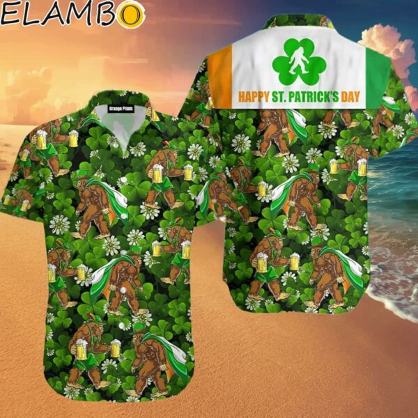 Bigfoot Irish St Patricks Day Patricksday Gifts Aloha Hawaiian Shirts Hawaaian Shirt Hawaaian Shirt