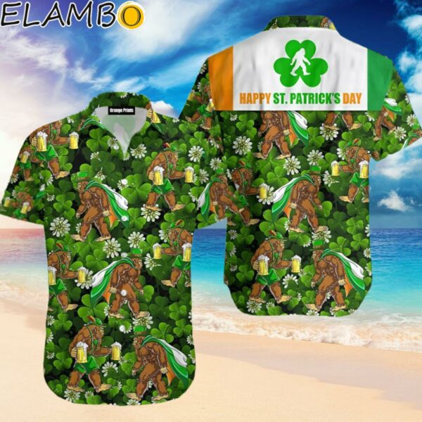 Bigfoot Irish St Patricks Day Patricksday Gifts Aloha Hawaiian Shirts Hawaiian Hawaiian