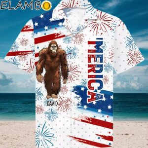 Bigfoot Patriotic Hawaiian Shirt Aloha Shirt Aloha Shirt