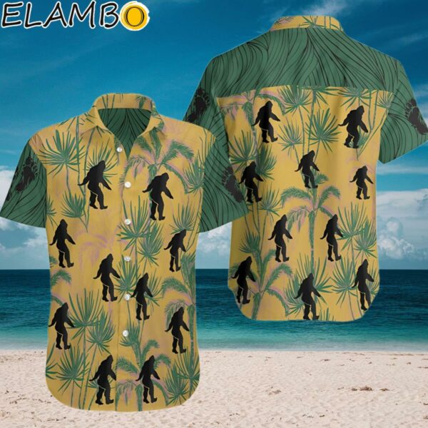 Bigfoot Summer Short Sleeve Hawaiian Beach Shirt Aloha Shirt Aloha Shirt