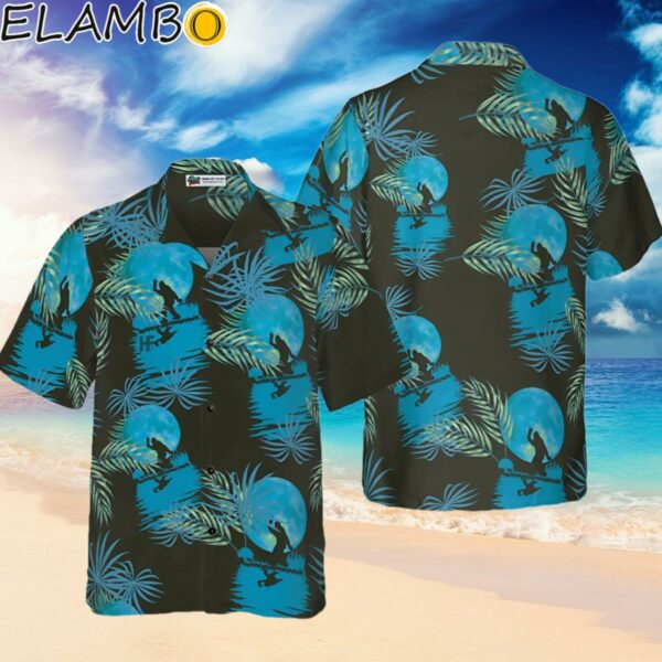 Bigfoot Tropical Blue Moon Bigfoot Hawaiian Shirt Hawaiian Hawaiian