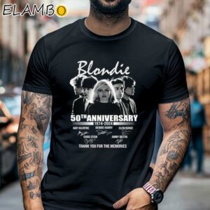 Blonedie 50th Anniversary 1974 2024 Thank You For The Memories Shirt Black Shirt Black Shirt
