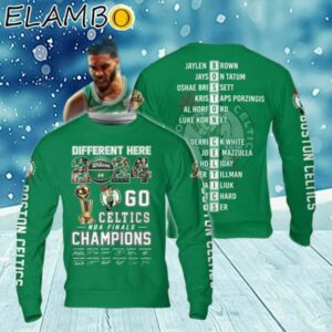 Boston Celtics Be Different Here NBA Champions 2024 Boston Proud Ugly Sweater Christmas Sweater Ugly