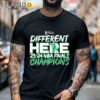 Boston Celtics Finals Different Here 2023 2024 NBA Finals Champions T Shirt Black Shirt Black Shirt