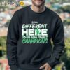 Boston Celtics Finals Different Here 2023 2024 NBA Finals Champions T Shirt Sweatshirt Sweatshirt