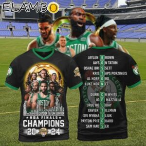 Boston Celtics NBA Finals Champions 2024 Boston City Skyline All Over Print Shirts 1 1