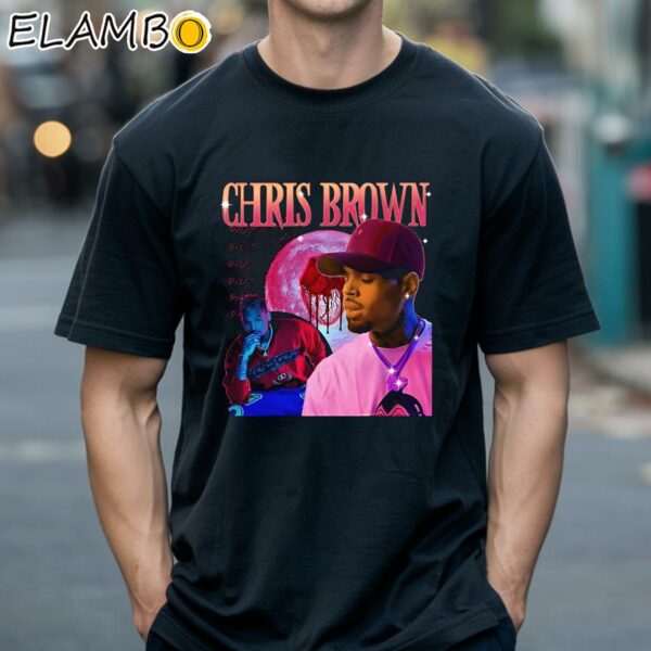 Chris Brown Bootleg Short Sleeve Tee Shirt Black Shirts 18