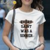 Chris Brown Wearing Every Saint Was A Sinner Shirt 1 Shirt Shirt