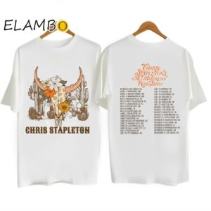 Chris Stapleton All American Road Show 2024 Tour Shirt Chris Stapleton Merch Shirt White White Shirt