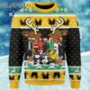 Christmas Wu Tang Clan Yellow Green Black Knitting Pattern Ugly Christmas Sweater Sweater Ugly